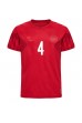 Fotbalové Dres Dánsko Simon Kjaer #4 Domácí Oblečení MS 2022 Krátký Rukáv